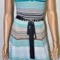 $248 New BCBG Max Azria Bright Blue Silk Cotton Knit Party Cocktail Dress S