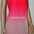 $288 New BCBG Max Azria Raspberry Ombre Jewel Silk Cocktail Party Dress 8