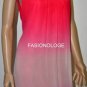 $288 New BCBG Max Azria Raspberry Ombre Jewel Silk Cocktail Party Dress 8