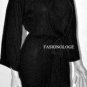 $418 New BCBG Max Azria Black 100% Cashmere Gold Knit Cocktail Sweater Dress XS