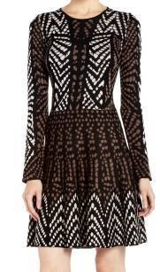 $298 New BCBG Max Azria "Kylar" Black Knit SOLD OUT Cocktail Party Dress XS