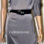 $218 New BCBG Max Azria Grey One Shoulder Jewel Satin Cocktail Party Dress M