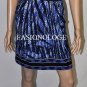 $178 New BCBG Max Azria Bright Chambray Belted Jersey Cocktail Party Dress S