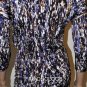 $288 New BCBG Max Azria Jersey Zipper Print Party Dress L