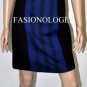 $218 New BCBG Max Azria Black Blue Print Rayon Cocktail Party Dress NWT 10