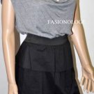 $218 New BCBG Max Azria Tiered Ruffle Heather Grey Short Cocktail Party Dress L