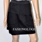 $218 New BCBG Max Azria Tiered Ruffle Heather Grey Short Cocktail Party Dress L