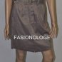 $238 New BCBG Max Azria Taupe Cotton Belted  Short Party Dress S
