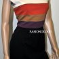 $238 New BCBG Max Azria Black Color Blocked Rayon Cocktail Party Dress NWT 8