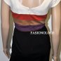 $238 New BCBG Max Azria Black Color Blocked Rayon Cocktail Party Dress NWT 8