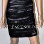 $378 New BCBG Max Azria Black Mesh Ruched Party Cocktail Dress S