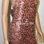 $478 New BCBG Max Azria Sequin Silk Taffeta Short Cocktail Dress 10