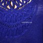 $218 New BCBG Max Azria Dregal Blue Linen Knit Cocktail Party Dress S