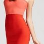 $298 New BCBG Max Azria "Alyona" Coral Strapless Bandage Cocktail Party Dress M