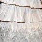 $798 New BCBG Max Azria Feather Strapless Tiered Taffeta Cream Long Gown 2