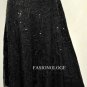 $188 New BCBG Max Azria Black Sequin Tulle Wrap Party Skirt S