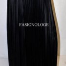 $218 NWT BCBG Max Azria Pleated Satin Chiffon Black Long Party Skirt L