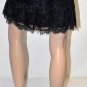 $128 New BCBG Black Lace Tiered Ruffle Short Party Skirt XS