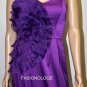$298 New Max&Cleo by BCBG Strapless Mulberry Satin Cocktail Party Gown 4