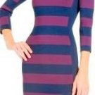 $368 New BCBG Max Azria "Kendall" Navy Bandage Cocktail Party Power Dress M