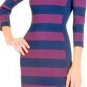 $368 New BCBG Max Azria "Kendall" Navy Bandage Cocktail Party Power Dress M