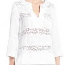 $168 New BCBG Max Azria "Lucey" Cotton Lace Cocktail Party Top XXS