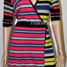 $238 New BCBG Max Azria "Elia" Black Silk Cotton Knit Party Sweater Dress M