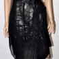 $748 New BCBG Max Azria Runway Tulle Sequin Black Short Formal Dress Gown S
