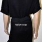$268 New BCBG Max Azria Cashmere Wool Black Ruffle Knit Sweater Dress XS