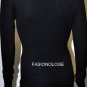 $238 New BCBG Max Azria Black Rayon Blend Sweater M