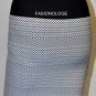 $158 New BCBG Max Azria Black Print Textured Bandage Power Mini Skirt XS