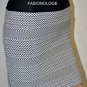 $158 New BCBG Max Azria Black Print Textured Bandage Power Mini Skirt XS
