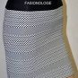 $158 New BCBG Max Azria Black Print Textured Bandage Power Mini Skirt XS