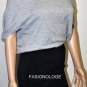 $208 New BCBG Heather Grey Dolman Sleeve Banded Power Skirt Cocktail Dress XS