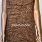 $279 New BCBG Max Azria Dark Camel 100% Wool Sweater Dress M