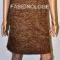 $279 New BCBG Max Azria Dark Camel 100% Wool Sweater Dress M