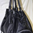 $680 New BCBG Max Azria Ink Large Sheepskin Leather Hand/Shoulder Bag Purse OS
