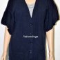 $208 New BCBG Max Azria Navy Blue 100% Wool Knit Cardigan Sweater XS