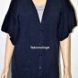 $208 New BCBG Max Azria Navy Blue 100% Wool Knit Cardigan Sweater XS