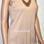 $318 New BCBG Max Azria Beige Silk Cashmere Mesh Sweater Top S