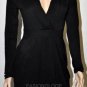 $218 New BCBG Max Azria Black Silk Blend Knit Sweater Dress S