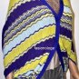 $228 New BCBG Max Azria Silk Knit Dregal Blue Cardigan Sweater XS