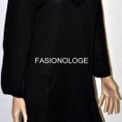 $218 New BCBG Max Azria Silk Embellished Black Sweater Dress M