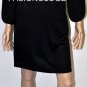 $218 New BCBG Max Azria Silk Embellished Black Sweater Dress M