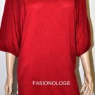 $218 New BCBG Max Azria Rouge Silk Cashmere Blend .Red Sweater Dress M