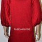 $218 New BCBG Max Azria Rouge Silk Cashmere Blend .Red Sweater Dress M