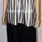 $958 New BCBG MAX AZRIA Black Cream Pleated Jacquard Cocktail Party Dress M