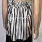 $958 New BCBG MAX AZRIA Black Cream Pleated Jacquard Cocktail Party Dress M
