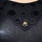 $218 New BCBG Max Azria Black Embellished Silk Blend Sweater Dress S
