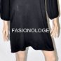 $218 New BCBG Max Azria Black Embellished Silk Blend Sweater Dress S